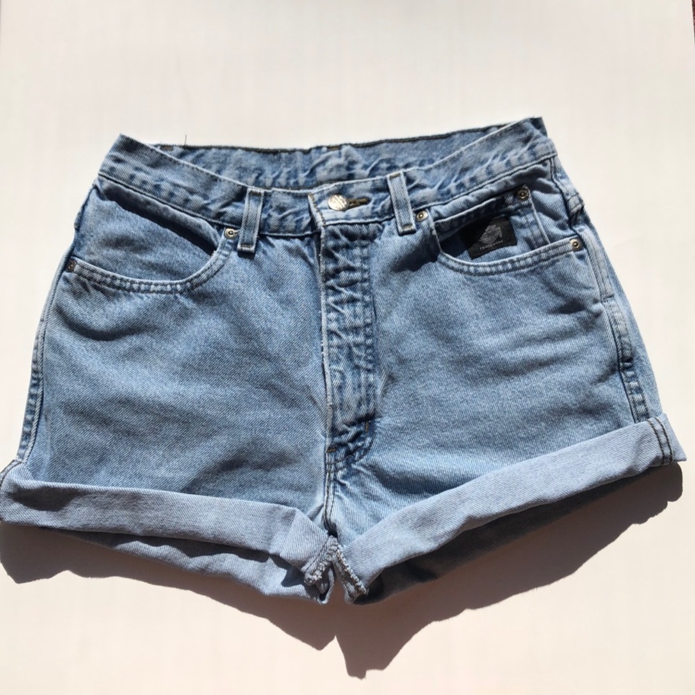 Harley-Davison blue jeans.